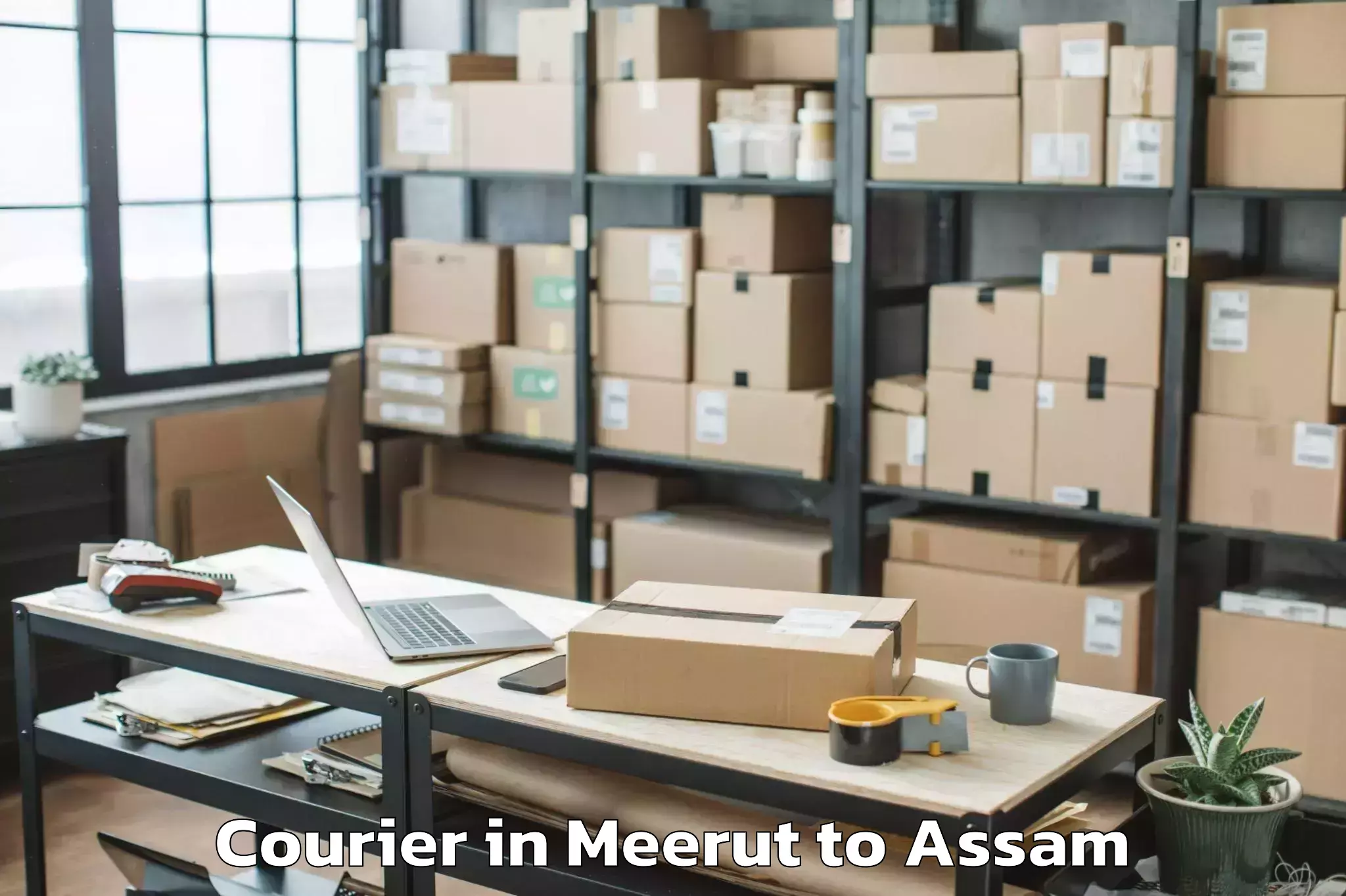 Trusted Meerut to Mangaldai Courier